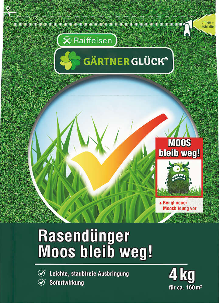 GÄRTNERGLÜCK Rasendünger „Moos bleib weg"